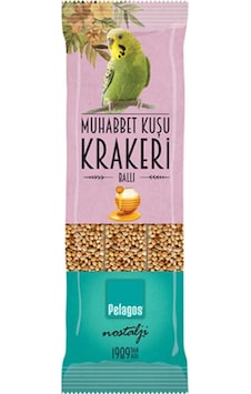 Pelagos Plg-025 Muhabbet Kuşu Krakeri - Ballı - 3'lü