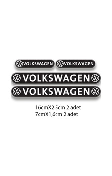Otomobil Stıcker Seti Volkswagen 3d Damla 4'lü 2 Nötr Otomobil Stıcker Seti Volkswagen 3d Damla 4'lü 2 Nötr