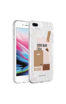 Apple Uyumlu iPhone 8 Plus Kılıf Mermer Desenli Zore Marbello Kapak Apple Uyumlu iPhone 8 Plus Kılıf Mermer Desenli Zore Marbello Kapak