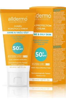 Alldermo Akne & Yağlı Cilt Güneş Kremi Spf 50 50 ML