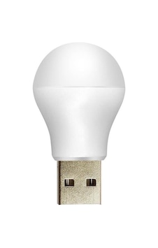 Shuıvan Mini Usb Ampül Led Işık Gece Lambası - Beyaz-1470 Shuıvan Mini Usb Ampül Led Işık Gece Lambası - Beyaz-1470