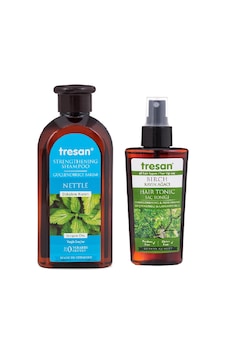 Tresan Dökülme Karşıtı Isırgan Otu Şampuanı 300 ML + Tresan K.ağacı Mzlü Saç Toniği 125 ML Tresan Dökülme Karşıtı Isırgan Otu Şampuanı 300 ML + Tresan K.ağacı Mzlü Saç Toniği 125 ML