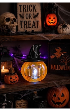 Cadı Şapkalı Led Işıklı Balkabağı Mini Fener 8 X 7 Cm Halloween Cadılar Bayramı Dekoru Tüm Yaşlar Cadı Şapkalı Led Işıklı Balkabağı Mini Fener 8 X 7 Cm Halloween Cadılar Bayramı Dekoru Tüm Yaşlar