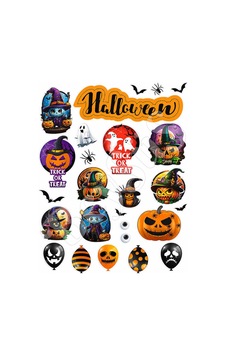 Halloween Dekoratif Sticker Seti 2li 35 X 50 Cm Tüm Yaşlar Halloween Dekoratif Sticker Seti 2li 35 X 50 Cm Tüm Yaşlar