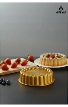 Ametist 26 Cm Döküm Tart Kalıbı Gold Gold
