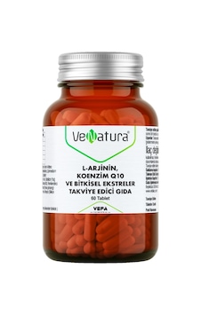 Venatura L-Arjinin-Koenzim Q10 ve Bitkisel Ekstreler 60 Tablet Venatura L-Arjinin-Koenzim Q10 ve Bitkisel Ekstreler 60 Tablet