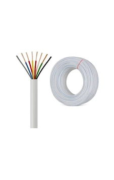 Arge 8x0,22 Mm Dt-8 Diafon Kablosu Beyaz 8 Damarlı 25 Metre Arge 8x0,22 Mm Dt-8 Diafon Kablosu Beyaz 8 Damarlı 25 Metre