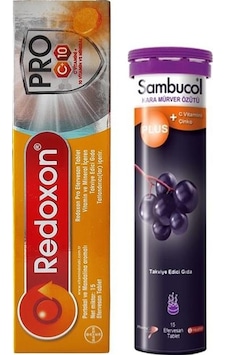 Redoxon Pro 15 Efervesan Tablet Sambucol Plus Efervesan 15 Tablet Redoxon Pro 15 Efervesan Tablet Sambucol Plus Efervesan 15 Tablet