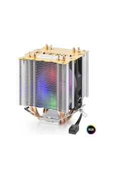 Cpu I Şlemci Kule Tipi Soğutucu 500 Serisi Çift Fanlı 4 Bakır Borulu Rgb - Siyah Nd2604 Cpu I Şlemci Kule Tipi Soğutucu 500 Serisi Çift Fanlı 4 Bakır Borulu Rgb - Siyah Nd2604