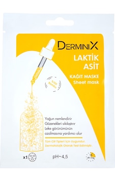 Derminix Laktik Asit Kağıt Maske Derminix Laktik Asit Kağıt Maske