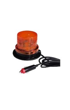 12v-110v Çakar Flaş Tepe Lamba Mıknatıslı Çakmak Fişli Ledli 85 93 Mm Sarı