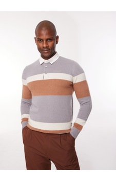 At.p.co Polo Yaka Slim Fit Lacivert Erkek Kazak A274a05l126/d- At.p.co Polo Yaka Slim Fit Lacivert Erkek Kazak A274a05l126/d-