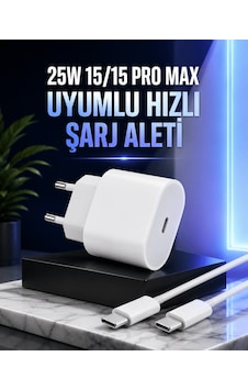Güç Adaptörü Ve Kablosu Şarj Aleti 15/15 Pro Max Uyumlu Hızlı Şarj - Ucz25wiphoneşarj2-1 Güç Adaptörü Ve Kablosu Şarj Aleti 15/15 Pro Max Uyumlu Hızlı Şarj - Ucz25wiphoneşarj2-1