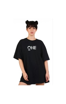 Valensdesign Unisex Baskılı Oversize T-shirt - Siyah Valensdesign Unisex Baskılı Oversize T-shirt - Siyah