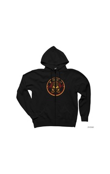 Ence Siyah Fermuarlı Kapşonlu Sweatshirt Ence Siyah Fermuarlı Kapşonlu Sweatshirt