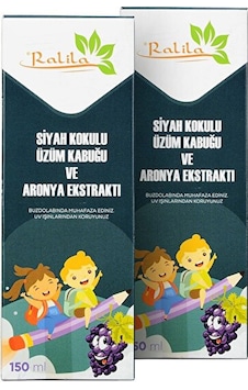 Ralila Siyah Üzüm Kabuğu - Aronya Ekstraktı 150 Ml 2 Adet