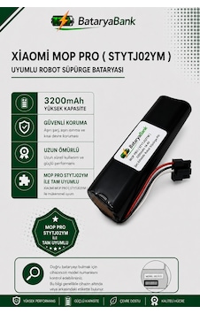 Bataryabank Mi Robot Vacuum Mop Pro Stytj02ym Uyumlu Robot Süpürge Bataryası 14.4v 3200mah Li-ion Yedek Pil Bataryabank Mi Robot Vacuum Mop Pro Stytj02ym Uyumlu Robot Süpürge Bataryası 14.4v 3200mah Li-ion Yedek Pil