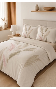 Özdilek Miscanthus Çift Kişilik Lastikli Çarşaf Nevresim Takımı - Krem Renkli Özdilek Miscanthus Çift Kişilik Lastikli Çarşaf Nevresim Takımı - Krem Renkli