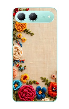 Tecno Spark 40 5g Uyumlu İşlemeli İğne Oyası Baskılı Silikon Kılıf Renkli Tecno Spark 40 5g Uyumlu İşlemeli İğne Oyası Baskılı Silikon Kılıf Renkli