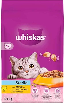 Whiskas Kısırlaştırılmış Tavuklu Havuçlu Yetişkin Kedi Maması 1400 G Whiskas Kısırlaştırılmış Tavuklu Havuçlu Yetişkin Kedi Maması 1400 G