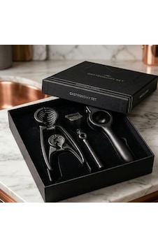 Chef Gastronomy Set, Mat Siyah Eloksal Döküm, Fındıkkıran Ve Narenciye Sıkacağı, Profesyonel Mutfak Seti Chef Gastronomy Set, Mat Siyah Eloksal Döküm, Fındıkkıran Ve Narenciye Sıkacağı, Profesyonel Mutfak Seti