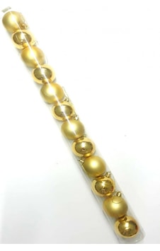 Gold Renk 5 Cm Yılbaşı Çam Ağacı Süsleme Cici Topu 12 Adet Gold Renk 5 Cm Yılbaşı Çam Ağacı Süsleme Cici Topu 12 Adet