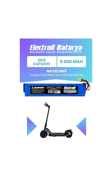 Navee N65 Uyumlu Batarya Eko Kapasite 48v 9.600mah Elektrikli Scooter Bataryası Çok Renkli