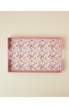Country Bloom Tepsi 40x26 Cm Pembe Country Bloom Tepsi 40x26 Cm Pembe
