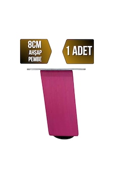 Kale Eğimli Ayarlı Ahşap Ayak Mobilya Masa Ve Dolap Ayağı Pembe 8cm 1 Adet Kale Eğimli Ayarlı Ahşap Ayak Mobilya Masa Ve Dolap Ayağı Pembe 8cm 1 Adet
