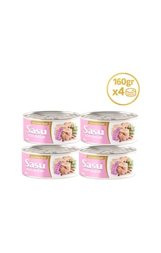 Sasu Light Suda Ton Balığı Bütün Dilim 4 x 160 G Sasu Light Suda Ton Balığı Bütün Dilim 4 x 160 G