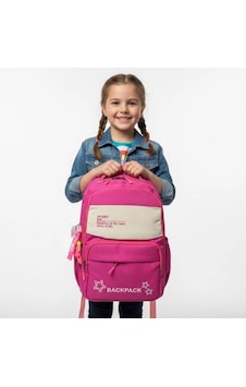 Backpack Çok Bölmeli Okul & Günlük Sırt Çantası Fuşya Backpack Çok Bölmeli Okul & Günlük Sırt Çantası Fuşya
