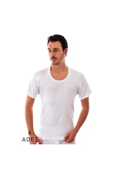 Tutku 6'lı Paket 0103 Açık Yaka Erkek Fanila 001 Tutku 6'lı Paket 0103 Açık Yaka Erkek Fanila 001