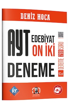 Deniz Hoca Ayt Edebiyat 12 Deneme Kr Akademi Yayınları