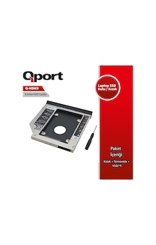 Qport Q-hdk9 2.5" Hdd/ssd Uyumlu Cevırıcı 9.5" Optık Sata Kızak