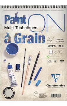 Paint - On À Grain Albüm - 200gr A4 20yaprak Kısa Kenarı Spiralli