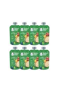 Gerber Organik Yulaflı Elma ve Mango Püresi 110g x 8 Adet Gerber Organik Yulaflı Elma ve Mango Püresi 110g x 8 Adet