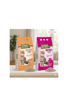 Jungle Bentonit Kedi Kumu Karma Set 10 Lt 5lt İnce Parfümlü + 5lt İnce Natural 2'li Jungle Bentonit Kedi Kumu Karma Set 10 Lt 5lt İnce Parfümlü + 5lt İnce Natural 2'li