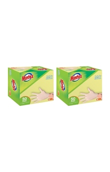 Mintax Lateks Pudralı Eldiven 2 x 50'li Mintax Lateks Pudralı Eldiven 2 x 50'li