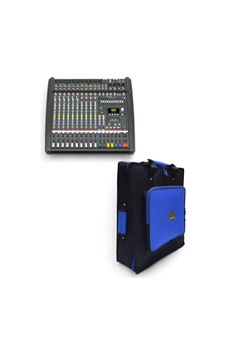 Cms 1000 Mikser İçin Uyumlu Soft Case Çanta Kılıf - Siyah Mavi.