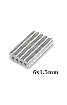 6x1.5mm Neodyum Güçlü Mıknatıs - Neodim Magnet 6x1.5mm Neodyum Güçlü Mıknatıs - Neodim Magnet