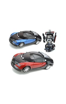 Bugatti Veyron Çek Bırak Oyuncak Robota Dönüşen Araba Mavi Bugatti Veyron Çek Bırak Oyuncak Robota Dönüşen Araba Mavi