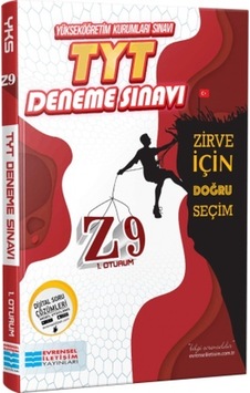 TYT Z9 Video Çözümlü Deneme Sınavları - Evrensel İletişim Yayınları TYT Z9 Video Çözümlü Deneme Sınavları - Evrensel İletişim Yayınları