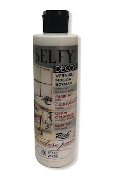Rich Selfy Decor Vernikli Boya 240Cc - Beyaz 800 Rich Selfy Decor Vernikli Boya 240Cc - Beyaz 800