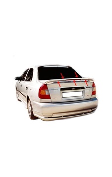 Hyundai Accent LC Spoiler Bagaj Yüksek (Işıklı) Fiber 2000-2003