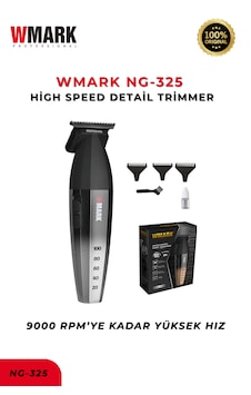Wmark Ng-325 Silver Profesyonel Detay Düzeltme Tıraş Makinesi Yüksek Hızlı Hassas Kesim 3 saat Wmark Ng-325 Silver Profesyonel Detay Düzeltme Tıraş Makinesi Yüksek Hızlı Hassas Kesim 3 saat