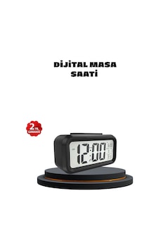 Sensörlü Dijital Masa Saati Alarm Ve Sıcaklık Göstergeli . Sensörlü Dijital Masa Saati Alarm Ve Sıcaklık Göstergeli .