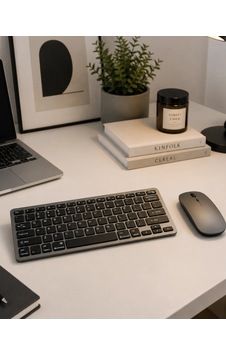 Maesko Sessiz Kullanım Sunan Bluetooth Klavye Mouse Seti Çoklu Cihaz Uyumlu