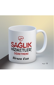 Kişiye Özel Sağlık Hizmetleri Öğretmeni Temalı Kupa Bardak Beyaz Kişiye Özel Sağlık Hizmetleri Öğretmeni Temalı Kupa Bardak Beyaz