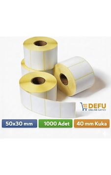 50x30 Termal Yazıcı Etiketi 1000 Adet Diğer