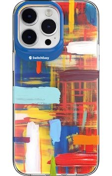 Apple Uyumlu iPhone 14 Pro Max Kılıf Çift Imd Baskılı Lisanslı Switcheasy Artist Impasto Kapak Colorful